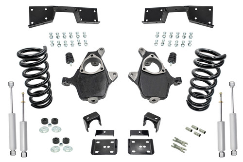 2001 - 2006 Silverado / Sierra 1500 (V6)  3" / 6" Spindle Coil Drop Kit + Notch + Shocks