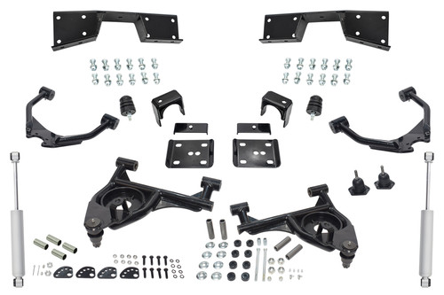 01 - 06 Silverado / Sierra 1500  4" / 6" Control Arm Drop Kit + Shocks, C-Notch