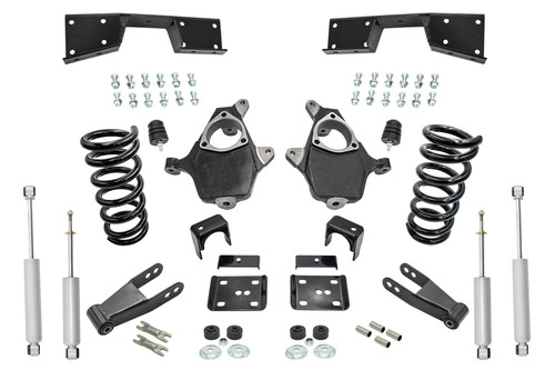 2001 - 06 Chevy Silverado GMC Sierra V6 4" / 7 - 8" Lower Drop + SHOCKS +C-NOTCH