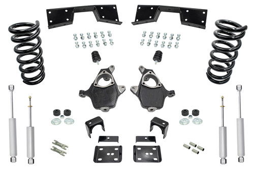 99 - 00 Silverado / Sierra 1500 (V8)  5" / 6" Drop Kit + Shocks, C-Notch
