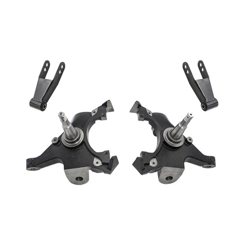 88 - 98 Chevy / GMC C15 C1500 2WD 2" Drop Lowering Spindles + Shackles KIT