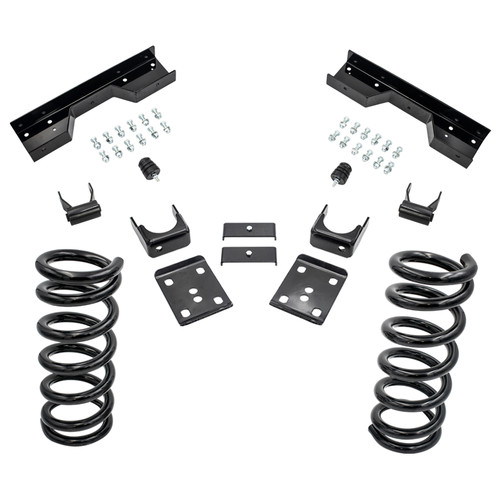 1988 - 1998 Chevy GMC C1500 V8 3" front / 5" rear Drop Lowering Kit 3/5 + NOTCH