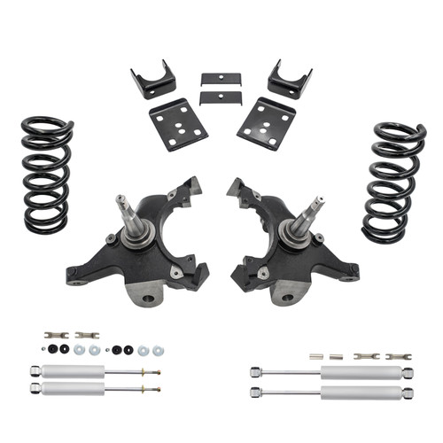 1988 - 1998 Chevrolet GMC C1500 W/1.25" ROTOR V8 4/6 Drop Lowering Kit + SHOCKS