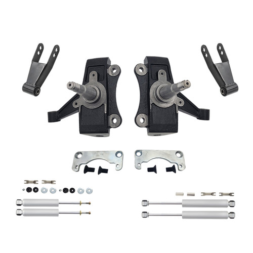 88 - 98 C1500 2" / 1"-2" Spindle Drop Kit + Shocks (No Track Width Change)