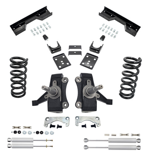 88 - 98 C1500 5" / 6" Drop Kit (V6) + Shocks + Notch (No Track Width Change)