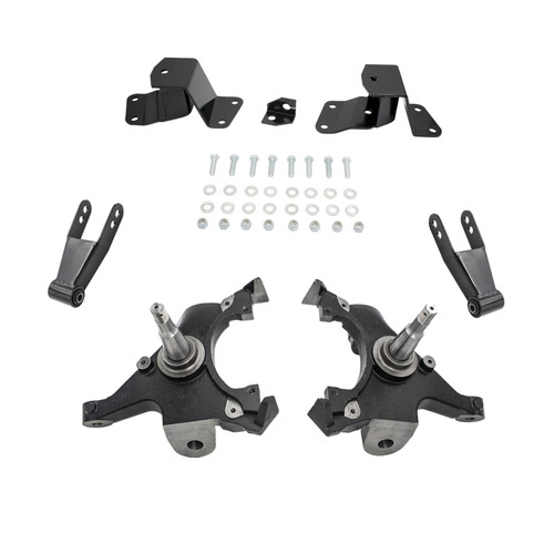 2/3-4 Spindle Drop Lowering Kit FOR 88-91 Chevy GMC C1500 Std Cab 1" Rotors 2WD
