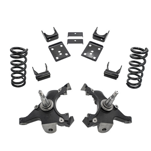 3/5 Spindle Drop Lowering Kit FOR 88-91 Chevy GMC C1500 Std Cab 1" Rotors 2WD V6