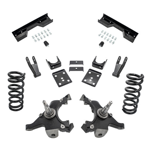 5/7-8 Spindle Drop Kit + C-Notch FOR 88-91 Chevy GMC C1500 Std Cab 1" Rotors V6