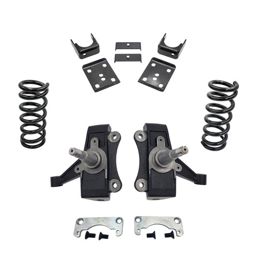 4/6 No Track Width Drop Kit FOR 88-91 Chevy GMC C1500 Std Cab 1" Rotors 2WD V6