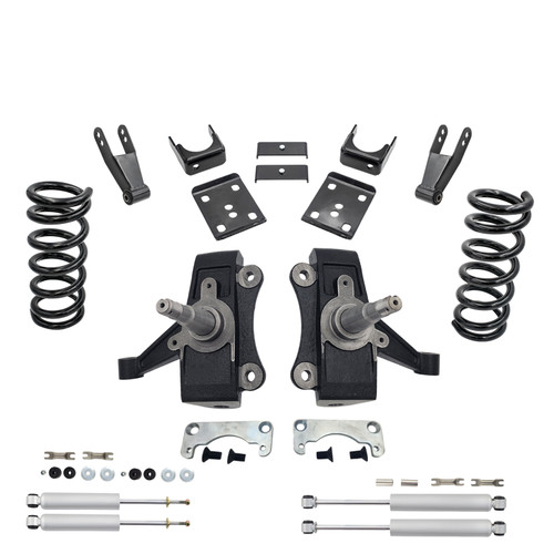 5/7-8 No Track Width Drop Kit + Shocks FOR 88-91 Chevy GMC C1500 Std Cab 2WD V8