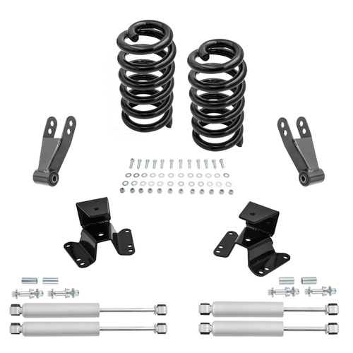 2/3-4 Coil Drop Lowering Kit + Shocks FOR 73-87 Chevy GMC C10 C15 2WD