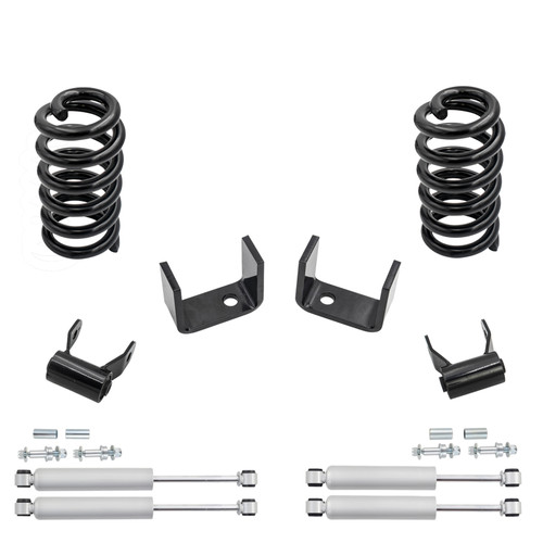 2/4 Coil Drop Lowering Kit + Shocks FOR 73-87 Chevy GMC C10 C15 2WD