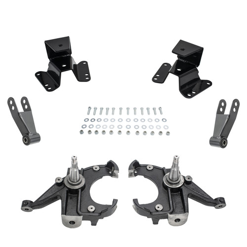 3/3-4 Spindle Drop Lowering Kit FOR 73-87 Chevy GMC C10 C15 1.25" Rotors 2WD