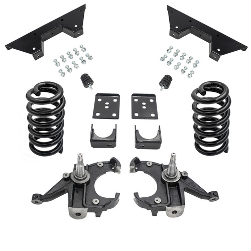 6/6 Spindle Drop Kit + C-Notch FOR 73-87 Chevy GMC C10 C15 1" Rotors 2WD