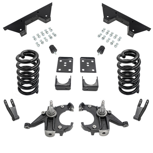 6/7-8 Spindle Drop Kit + Shocks FOR 73-87 Chevy GMC C10 C15 1" Rotors 2WD