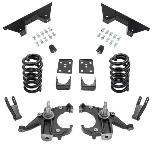 6/7-8 Spindle Drop Kit + C-Notch FOR 73-87 Chevy GMC C10 C15 1" Rotors 2WD