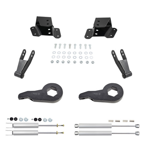 2"-3"/3"-4" Drop Kit + Shocks FOR 99-06 Chevy Silverado GMC Sierra 1500 4WD