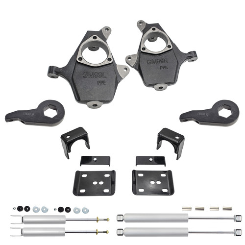 4"/6" Drop Kit + Rear Shocks FOR 99-06 Chevy Silverado GMC Sierra 1500 4WD