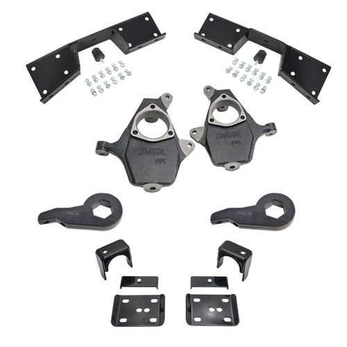 5"/6" Drop Lowering Kit + C-Notch FOR 01-06 Chevy Silverado GMC Sierra 1500 4WD