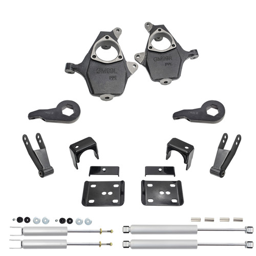 5"/7" Drop Lowering Kit + Shocks FOR 99-06 Chevy Silverado GMC Sierra 1500 4WD