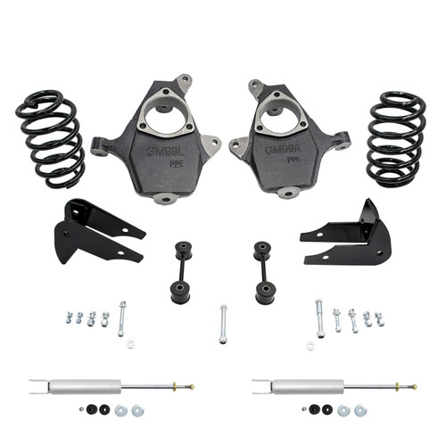 2"/5" 00-06 GM SUV Drop Kit - Spindles | RearK+Front Shocks