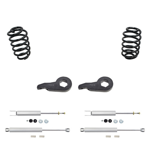 2"-3"/4" 00-06 GM SUV Drop Kit - Torsion Keys | F/R Shocks