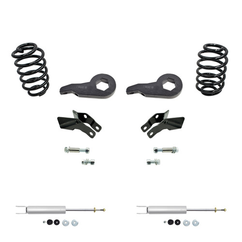 2"-3"/4" 00-06 GM SUV Drop Kit - Torsion Keys | Ext+Front Shocks