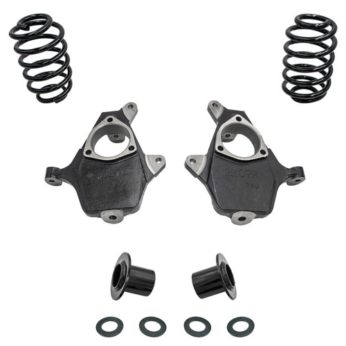 3-4/3 07-14 GM SUV Spindle + Coil Relocator Drop Kit