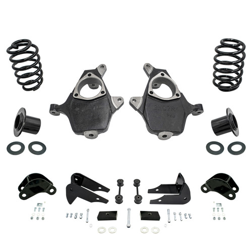 3-4/5 07-14 GM SUV Spindle + Coil Relocator Drop Kit + Extenders