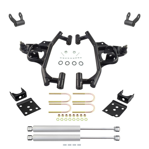 3/5 Lowering Kit for 2009-2014 Ford F-150 2WD - Control Arms + Rear Shocks
