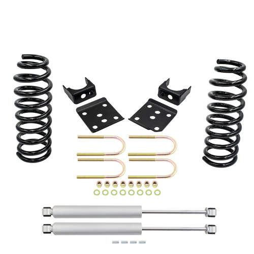 3/6 Lowering Kit for 2009-2014 Ford F-150 V6 2WD - Coils + Rear Shocks