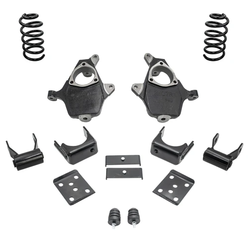 2007-2013 Silverado / Sierra 1500 V6 3/6 Lowering Kit - Spindles + Coils