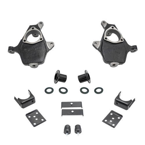 2007-2013 Silverado / Sierra 1500 3-4/7 Lowering Kit - Spindles + Coil Relocators