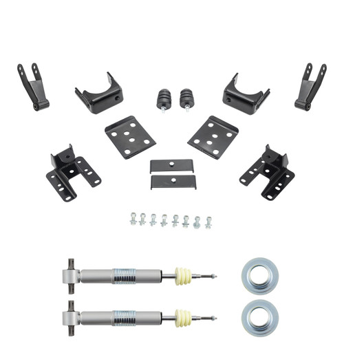 2007-2013 Silverado / Sierra 1500 0.5-2/3-4 Lowering Kit - Adjustable Struts