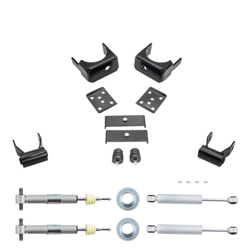 2014-2016 Silverado / Sierra 1500 0.5-2/6 Lowering Kit - Adjustable Struts + Rear Shocks
