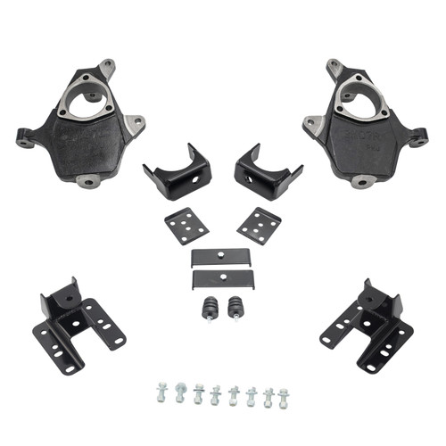 2014-2016 Silverado / Sierra 1500 2/5-6 Lowering Kit - Spindles - Cast Steel Arms