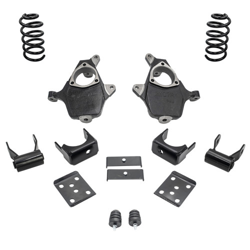 2014-2016 Silverado / Sierra 1500 V8 3/6 Lowering Kit - Spindles + Coils - Cast Steel Arms