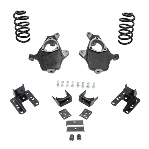 2014-2016 Silverado / Sierra 1500 V6 4/5-6 Lowering Kit - Spindles + Coils - Cast Steel Arms
