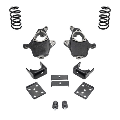2014-2016 Silverado / Sierra 1500 V6 5/7 Lowering Kit - Spindles + Coils - Cast Steel Arms