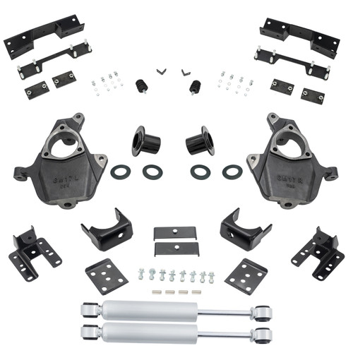 Trekline 2014-2018 Silverado/Sierra 1500 3-4/5-6 Spindle/Relocator Kit Shocks C-Notch; 2019 LD/Limit