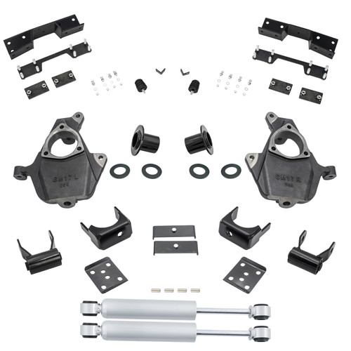 Trekline 2014-2018 Silverado/Sierra 1500 3-4/6 Spindle/Relocator Kit Shocks C-Notch; 2019 LD/Limited