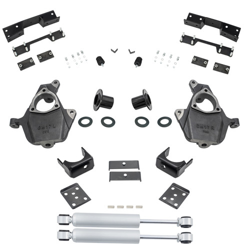 Trekline 2014-2018 Silverado/Sierra 1500 3-4/7 Spindle/Relocator Kit Shocks C-Notch; 2019 LD/Limited