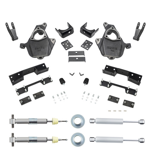 Trekline 2014-2018 Silverado/Sierra 1500 2.5-4/8-9 Spindle/Strut Kit Shocks C-Notch; 2019 LD/Limited