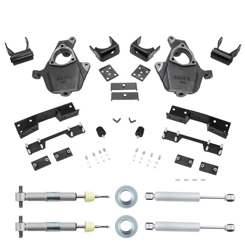 Trekline 2014-2018 Silverado/Sierra 1500 2.5-4/6 Spindle/Strut Kit Shocks C-Notch; 2019 LD/Limited D