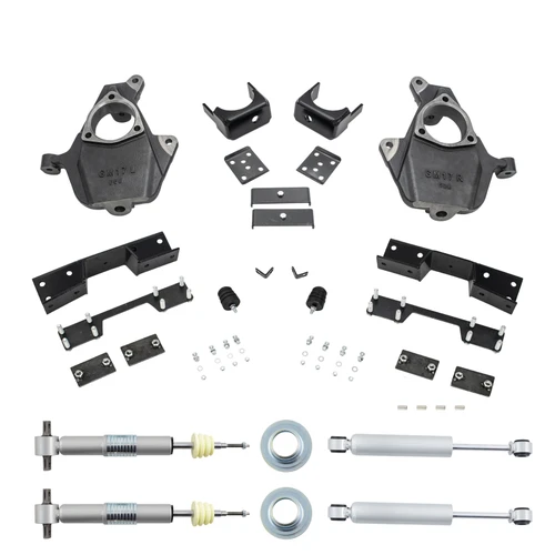 Trekline 2014-2018 Silverado/Sierra 1500 2.5-4/7 Spindle/Strut Kit Shocks C-Notch; 2019 LD/Limited D