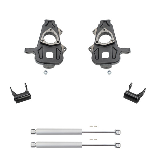 Trekline 2/2 Spindle Lowering Kit for 2002-2008 Dodge Ram 1500 2WD + Shocks