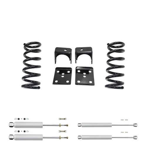 Trekline 3/6 Coil Lowering Kit for 2002-2008 Dodge Ram 1500 2WD V6 + Shocks