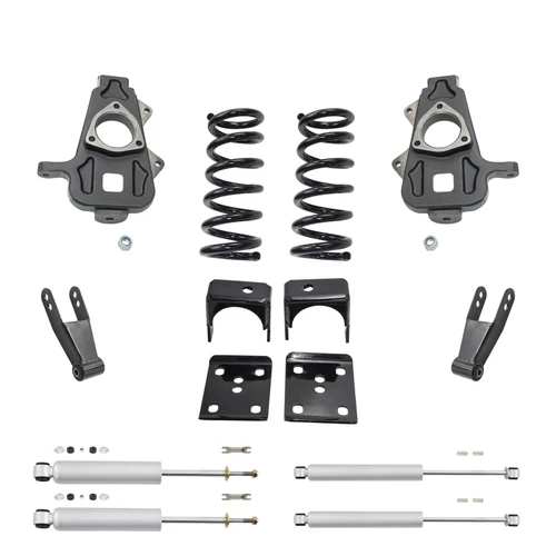 Trekline 5/4-5 Spindle/Coil Lowering Kit for 2002-2008 Dodge Ram 1500 2WD V6 + Shocks