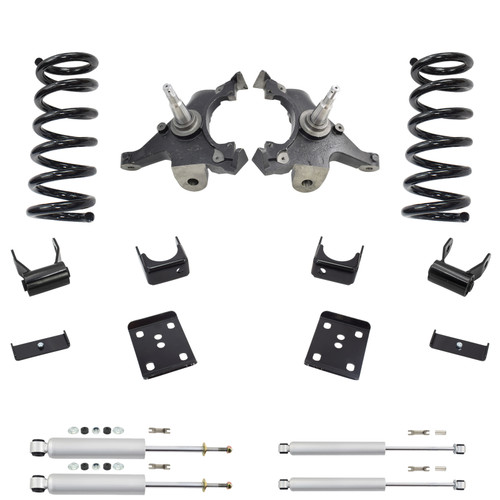 Trekline 3/5 Spindle + Coil Drop Kit — Tahoe 95-99 / Yukon 95-97 2-Door 2WD V8 + Shocks