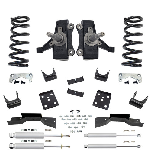 Trekline 3/5 NTW Spindle + Coil Drop Kit — Tahoe 95-99 / Yukon 95-97 2-Door 2WD V8 + Shocks + C-Notc
